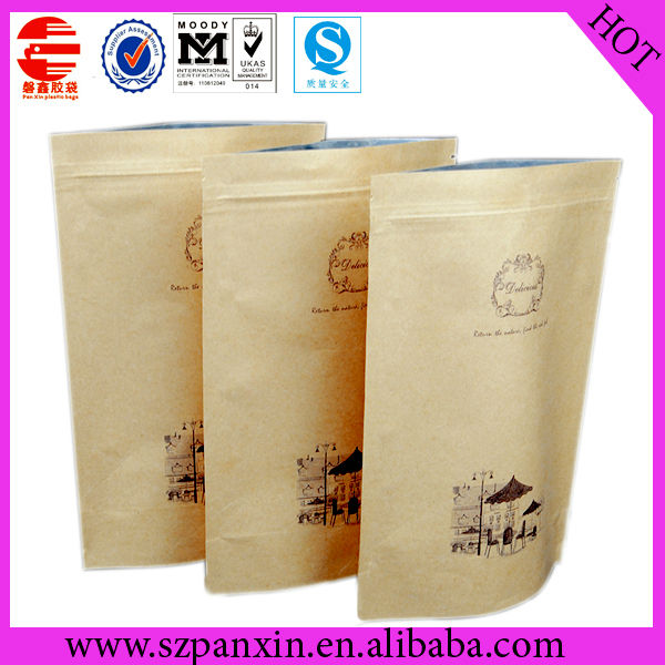 multi-layer laminated brown paper bag