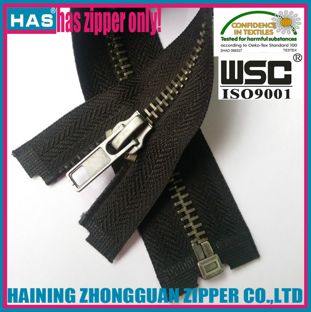 has zipper anti silver/gun metal/black paint various colors