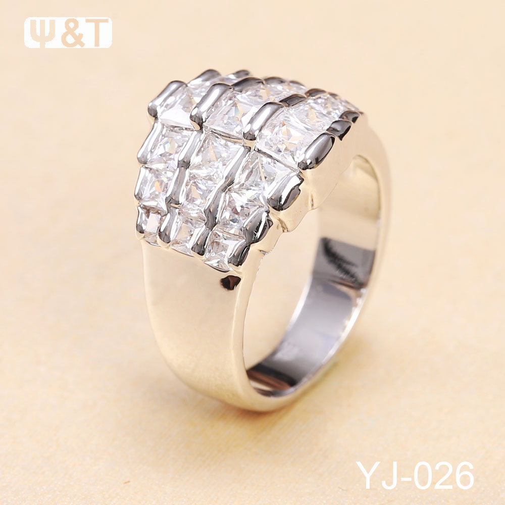 2015 hot fashion artificial onion aaaaa cubic zirconia rings (yj