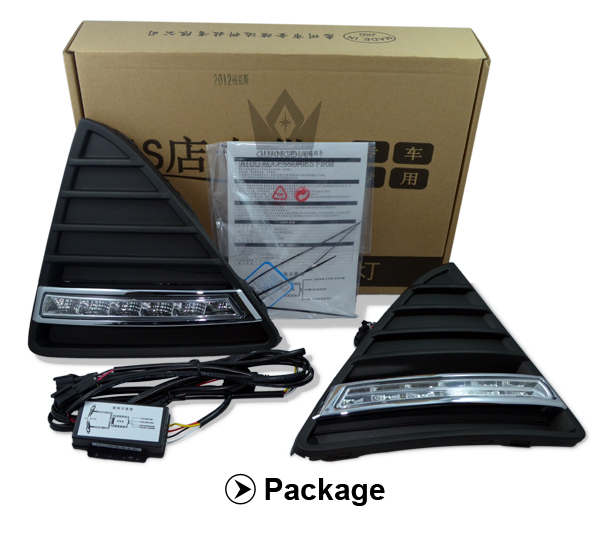 [車種専用設計]8連LEDデイライト付きFord focus drl フォード フォーカス デイライトledルノー デイライledヘッドライト問屋・仕入れ・卸・卸売り