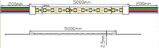 Led ストライプ rgbw 5050 dc 12 ボルト/24 ボルト仕入れ・メーカー・工場