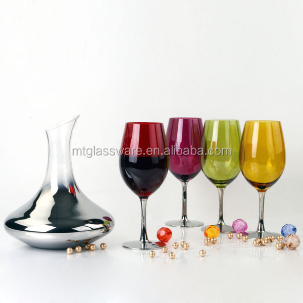 high transparency portable glass red wine decanter