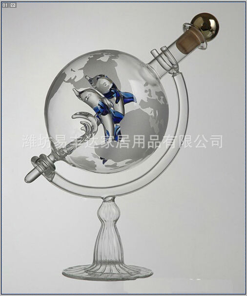 Borosilicate glass vodka bottle