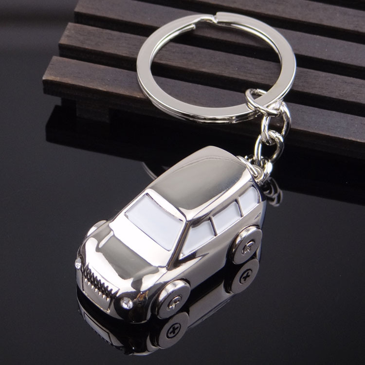 熱い販売の豪華なギフト3dミニ移動車輪ビジネスギフトのための車の形のキーチェーン仕入れ・メーカー・工場