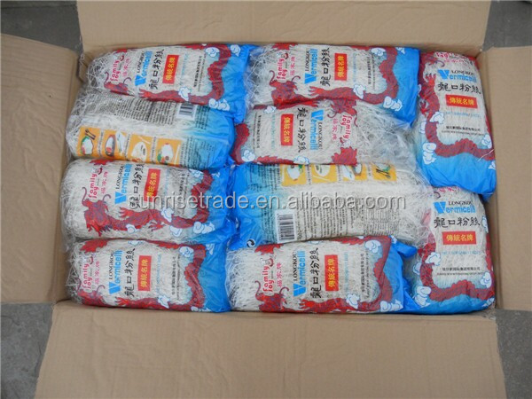 Certificated by HACCP/ISO/FDA/QS Green Bean Longkou Ribbon Type Vermicelli