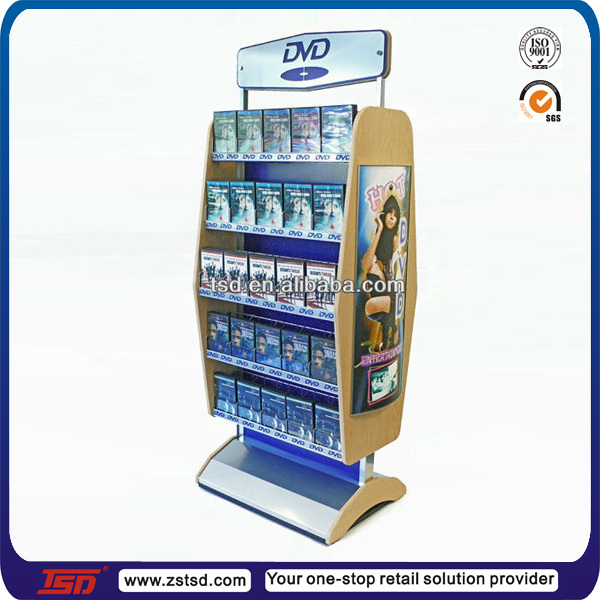 Tsda354 Custom Store Counter Top 4 Tier Acrylic Dvd Display Stand,Cd Holder Stand,Tabletop Cd