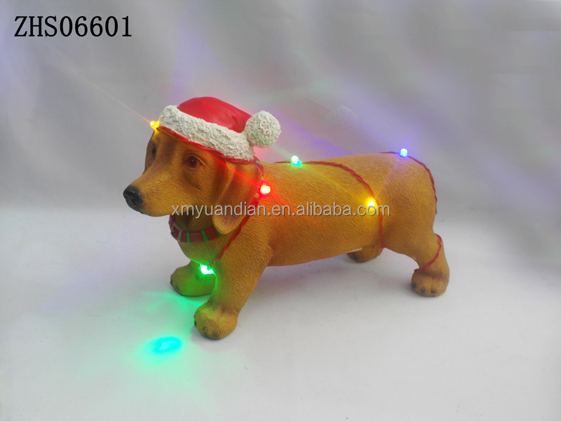 卸売犬のクリスマスの飾り2015ledライト付き仕入れ・メーカー・工場