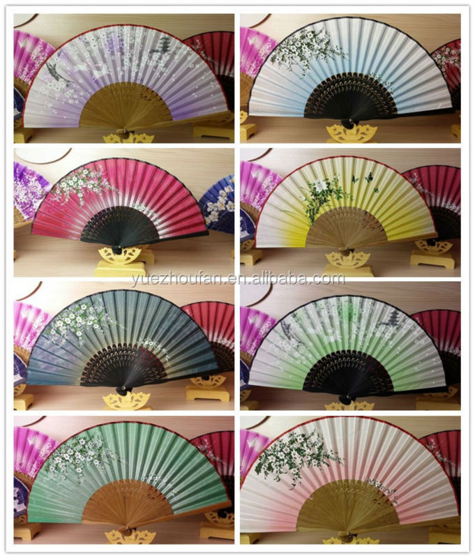 工場供給スペインの木製ファンとしてカスタマイズされた印刷問屋・仕入れ・卸・卸売り