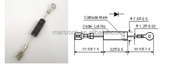 高電圧ダイオードcl01-12、 を申請して電子レンジやその他の電気器具問屋・仕入れ・卸・卸売り