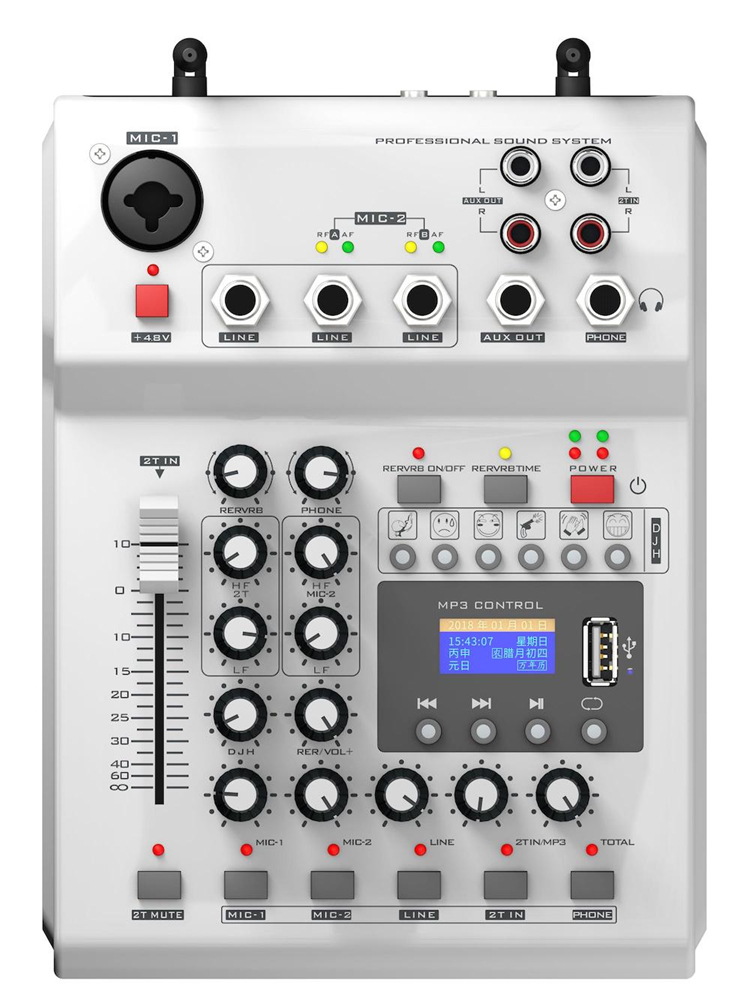 digital usb interface audio mixer