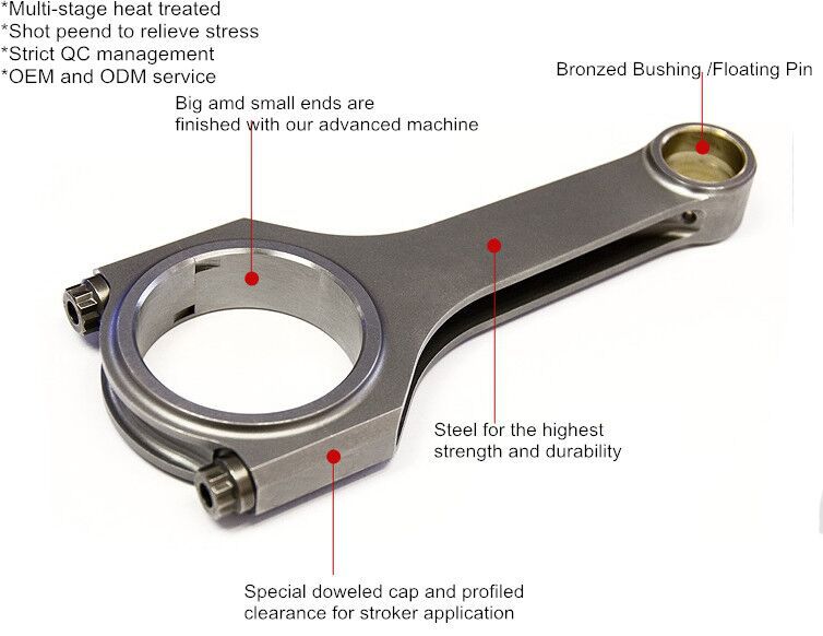 4340 Steel Con Rods For BMW E46 M3 S54 Connecting Rod China