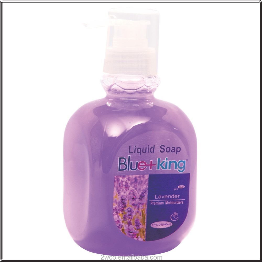 2015 new product liquid soap without alcohol Blue+King Liquid Hand Soap
