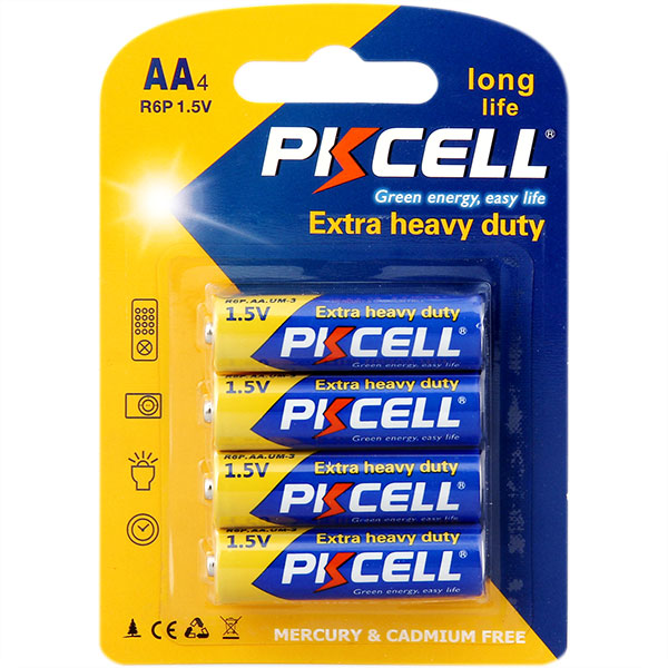Высокое качество PKCELL r6 цинка углерода aa 1.5 В um3 батареи игрушки