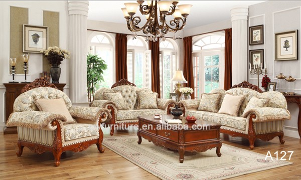 Best Selling Antique Style Solid Wood Living Room Furniture