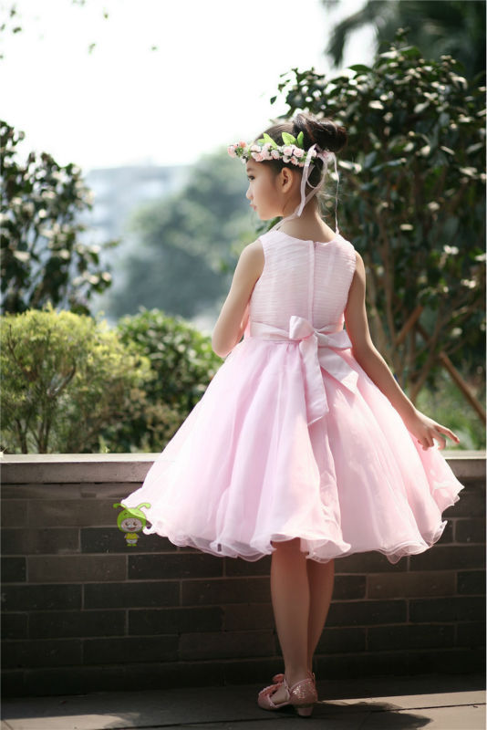 カスタム卸売中国ちょう結び子供の夏のドレスのファッションハウスで赤ちゃんの結婚式問屋・仕入れ・卸・卸売り