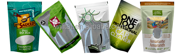 Fancy stand up resealable plastic candy bag for gift packing