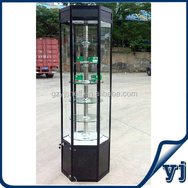 Rotating display! rotating glasses display stand, rotating showcase