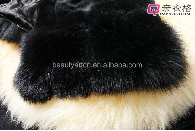 女性新しいデザインのウサギの毛皮のコート長いウサギの毛皮のジャケット問屋・仕入れ・卸・卸売り