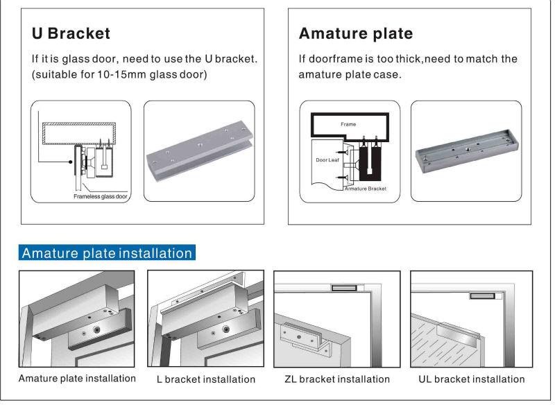 600lbs 280kg Mortise Holding Force Electromagnetic Locks Protect