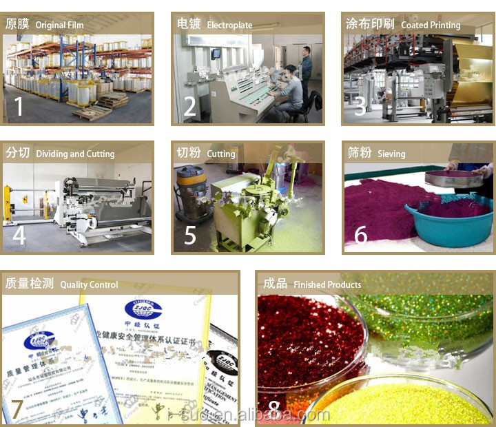 Factory direct sale hexagonal Good quality sequins flakes glitter powder
