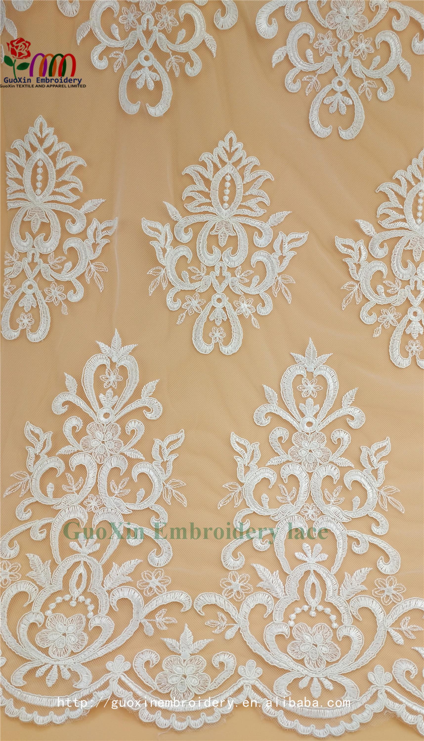 wonderful wedding veil lace white embroideried lace fabric with cording (2).jpg