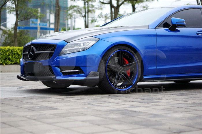 2011-2013 Mercedes Benz W218 CLS Renntech Style Front Lip Splitter CF (25).JPG