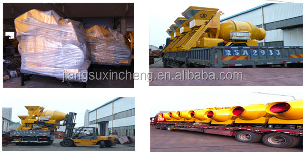 Compulsory JS500 convenient ready mix concrete for sale saffron yellow painted