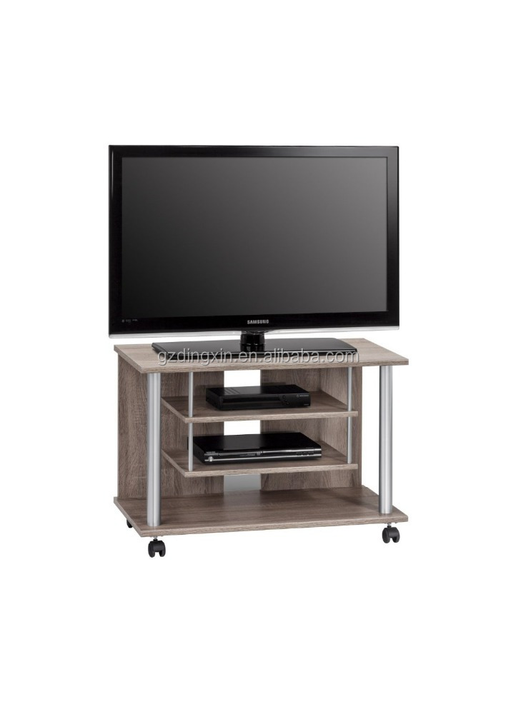 wooden lcd tv stand design with wheels home office