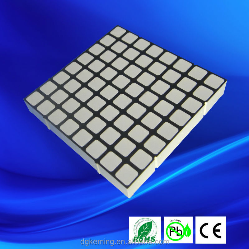 Square led dot matrix display sign 8*8 array rgb led module for lift indicator