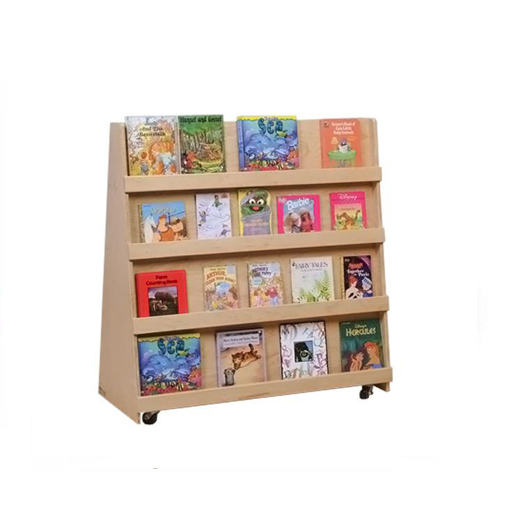Good Price Wooden Kindergarten Bookshelf Malaysia Mobile Library