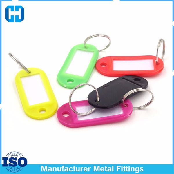colored key ring tag