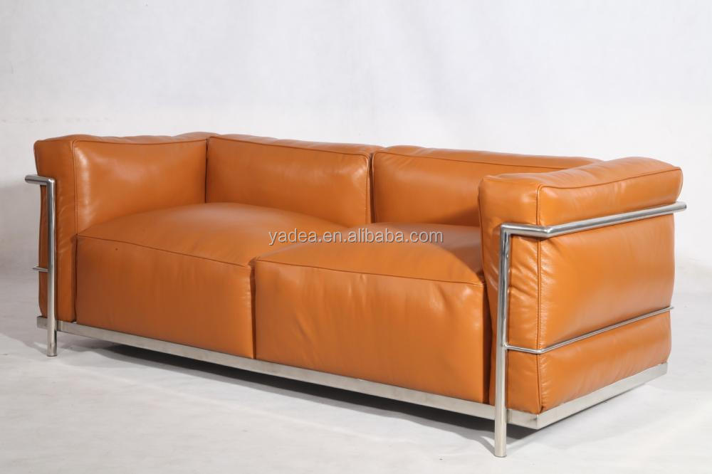 Woonkamer bank 3 zits 1 2 luxe vintage leer le corbusier sofa lc3 ... Woonkamer banken leer