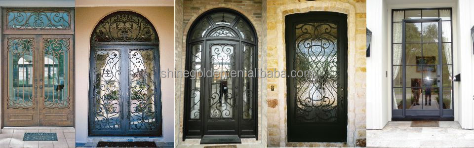 Gyd-15d0263 Modern Cast Iron Decorative Exterior Metal French Doors ... Gyd-15d0263 Modern Cast Iron Decorative Exterior Metal French Doors ...