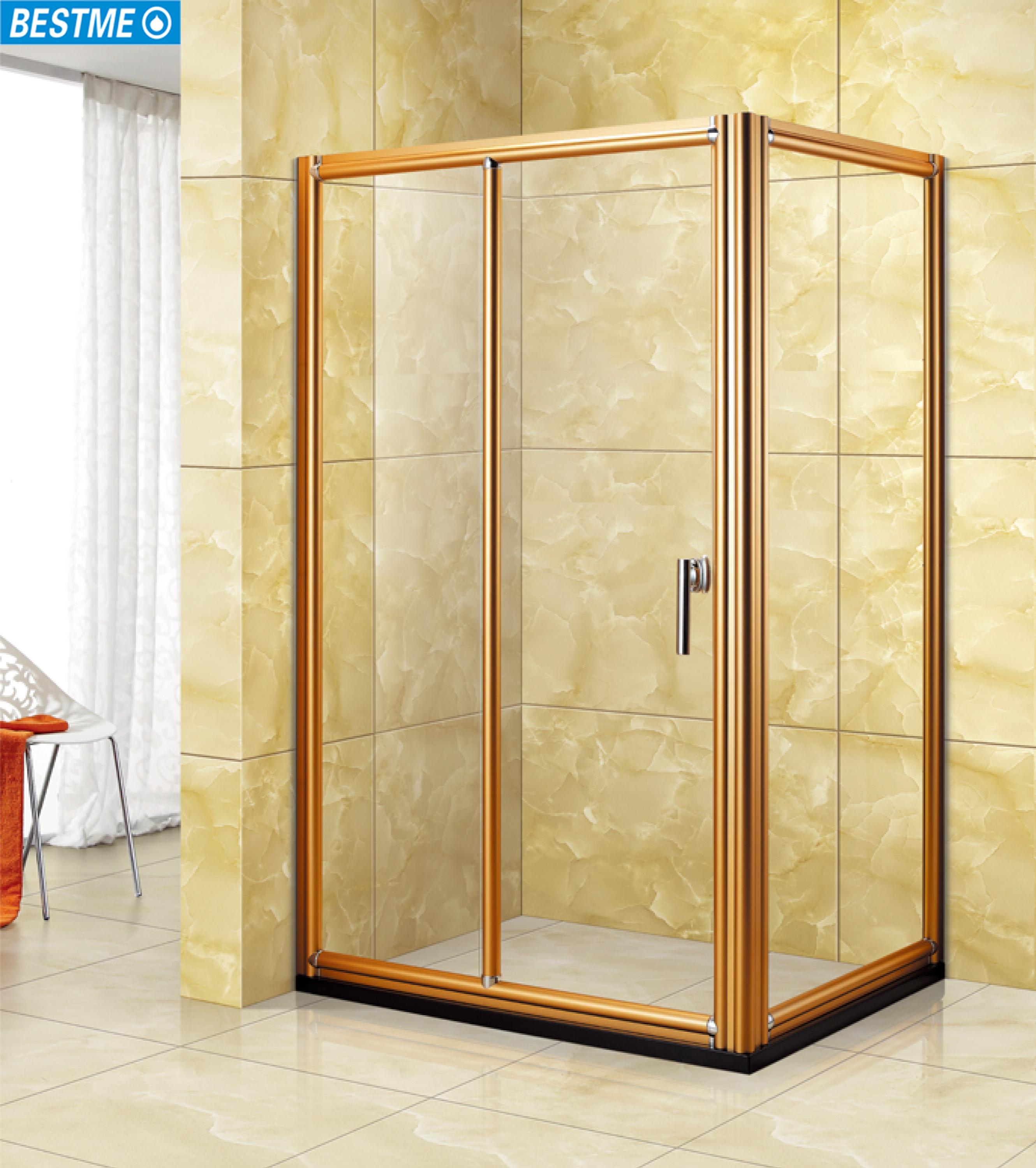Rose Gold Aluminum Frame Round Bar Sliding Shower Cabin Shower Room ... Rose Gold Aluminum Frame Round Bar Sliding Shower Cabin Shower Room ...