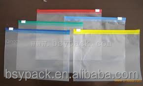 slider zipper bags for food/plastic bags with slider