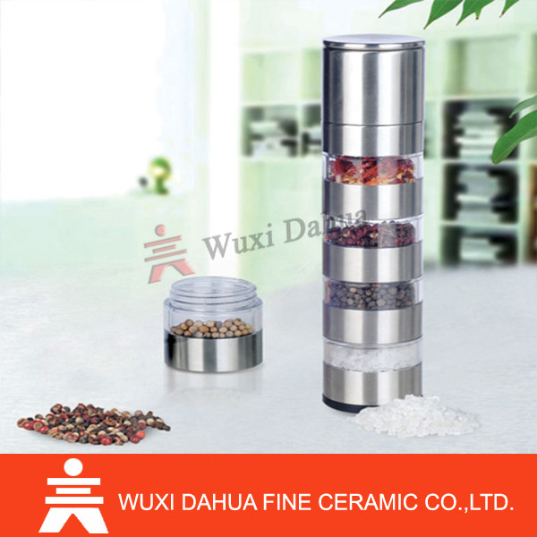 Black pepper grinder, Super quality Stainless steel salt and pepper grinder