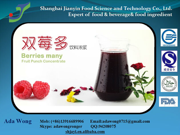 6-times-concentrate sour raspberry juice(with pulp)
