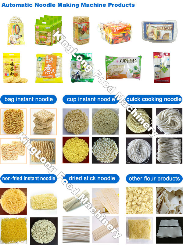 High efficiency automatic fried instant noodle making machine