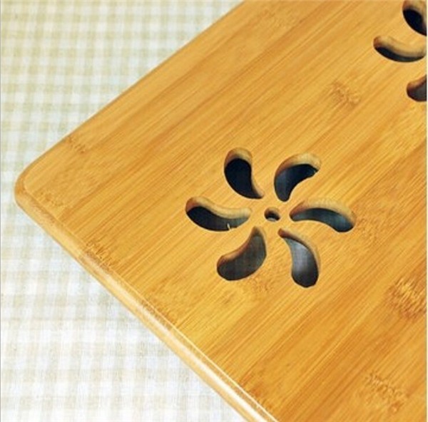 Hot sale cheap portable bamboo table computer