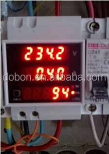 Ac80-300v100adin- レール赤緑のled表示ac電圧計電流計パワーメータ力率有効電力皮相電力ディスプレイ問屋・仕入れ・卸・卸売り