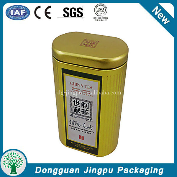 Customized rectangular metal packaging for cocoa powder