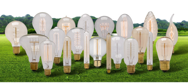 クラシックレトロスタイルエジソン照明電球メーカー装飾炭素フィラメントランプ25/40/60ワットヴィンテージアンティークエジソン電球仕入れ・メーカー・工場