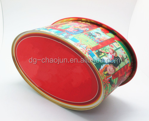 Meet with FDA, LFGB and EN71 tests environmental lollipop tin can candy tin can