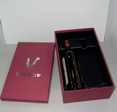 Round Red Wine Paper Box Printing Packaging Manufacture (Factory Supply)