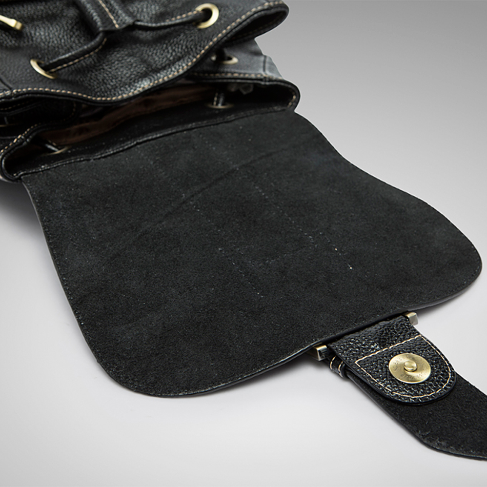 レジャーファッションスタイルmsh13黒puの革のバックパック卸売仕入れ・メーカー・工場