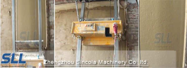 cement sand plaster rendering machine