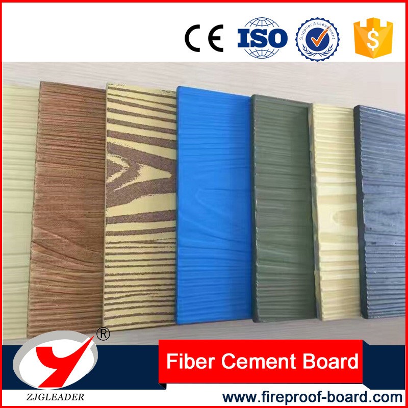 China Supplier Colourful Wood Grain Exterior Fiber Cement