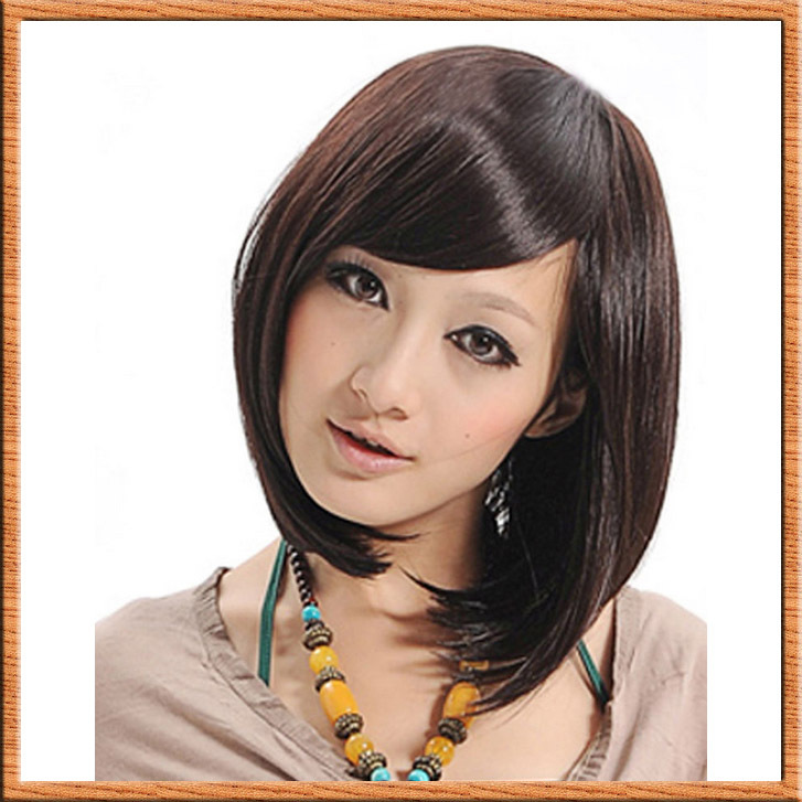 aliexpressのアジア女子ショート自然な茶色の髪のかつら 問屋・仕入れ・卸・卸売り