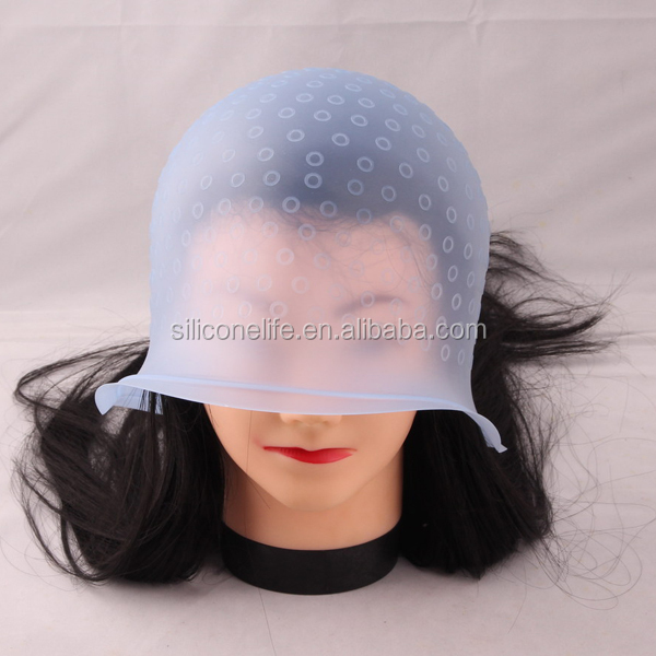 Professional Silicone Highlighting Tinting Bleach Dye Streak Cap Buy Dye Streak Cap,Hair