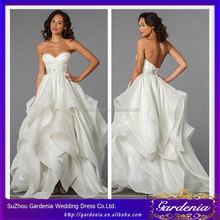 Handkerchief bottom wedding dress